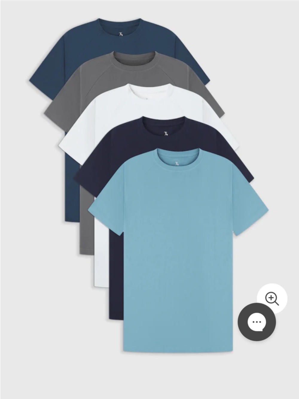 NEW Mens Tailored Athlete Athletic Fit Arctic Short Sleeve Crewneck 5 Pack Shirt